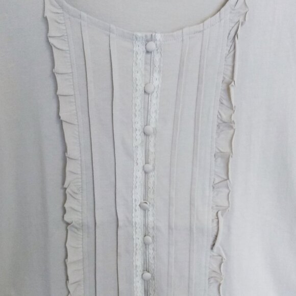 NWT Womens Summer Tunic Tops Short Sleeve Scoop Neck Casual Loose Blouse M 8 10 - Picture 9 of 9